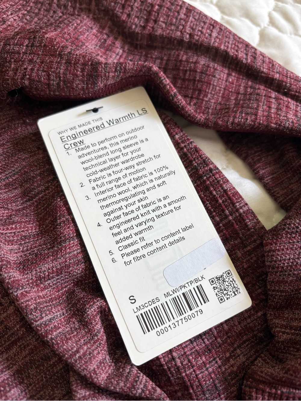 Lululemon crew sweater (S)